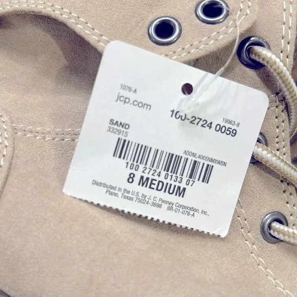 St. John’s Bay Yukka Memory Foam Stacked Heel Lace Up Boots Size 8 NWT - Picture 10 of 13